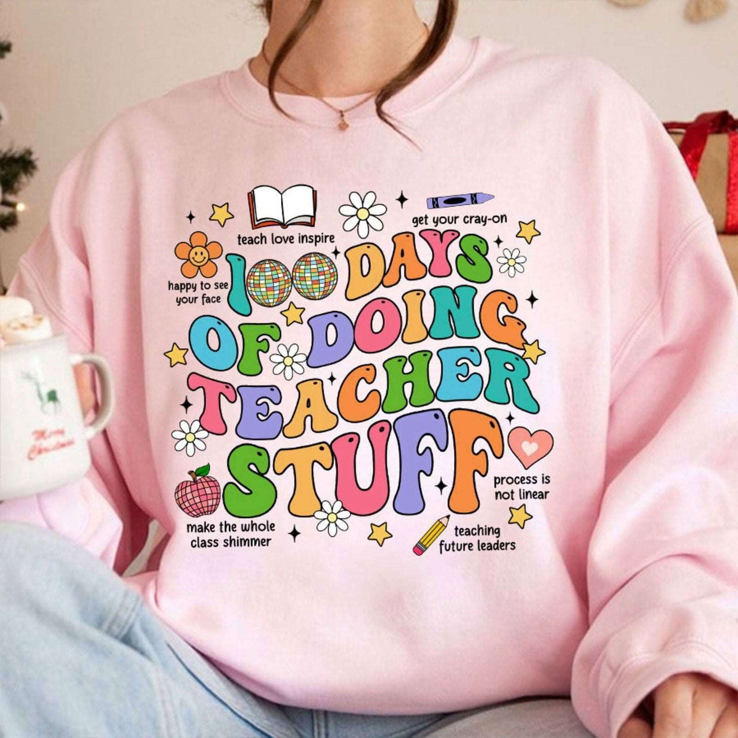 100 Days of School Png, 100 Days of Doing Teacher Things Png