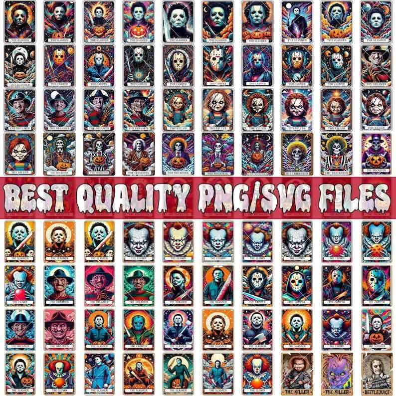 1001+ Bundle Halloween, Horror Movie Character, Scary Movie, Sublimation Design