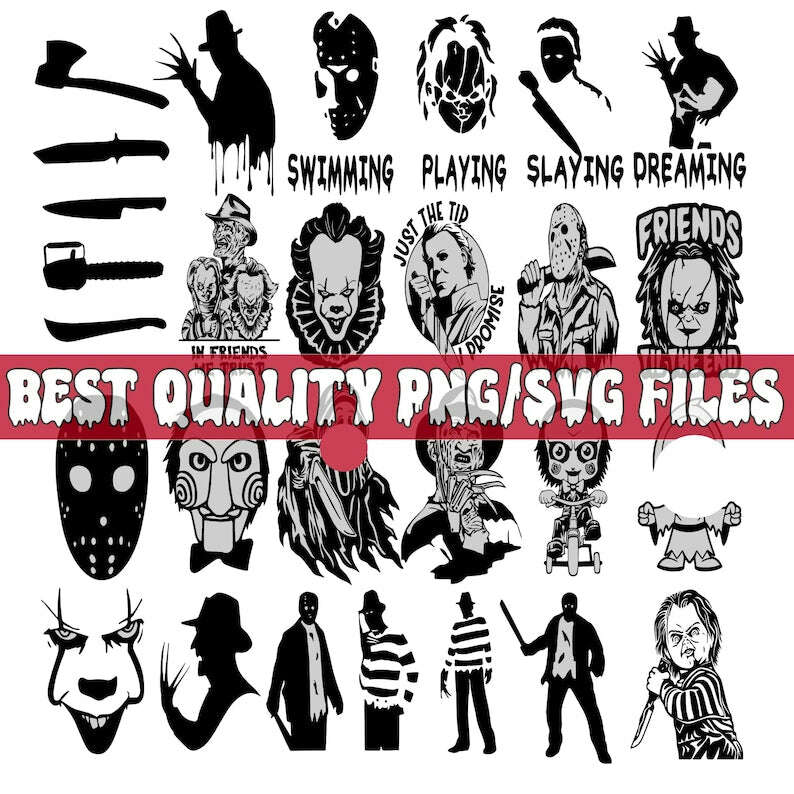 1001+ Bundle Halloween, Horror Movie Character, Scary Movie, Sublimation Design