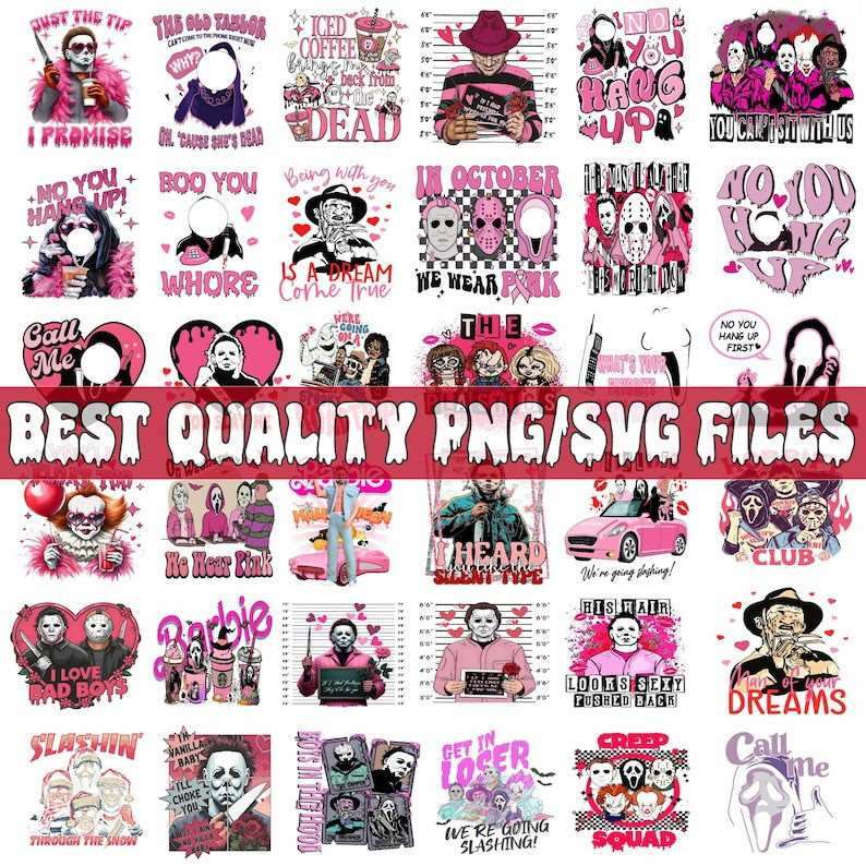 1001+ Bundle Halloween, Horror Movie Character, Scary Movie, Sublimation Design