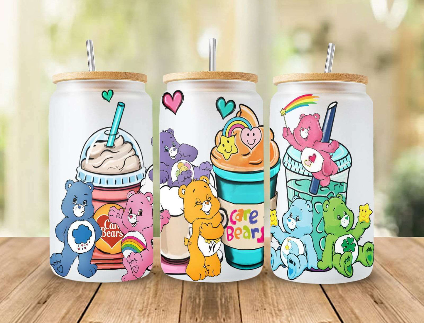 16oz Wrap, 16oz Libbey Glass Can, Frosted Can Glass, Sublimation Design 1