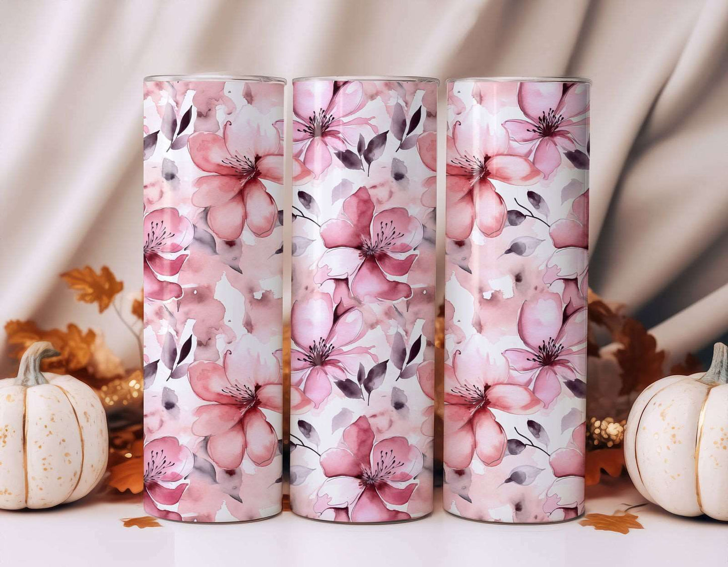 20oz Fall Tumbler Mockup Bundle Halloween Tumbler Mockup
