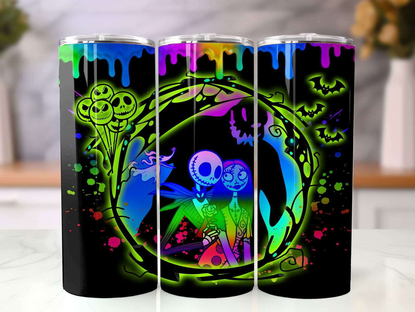 20oz Skinny Tumbler, Halloween Wrap, ToT Png