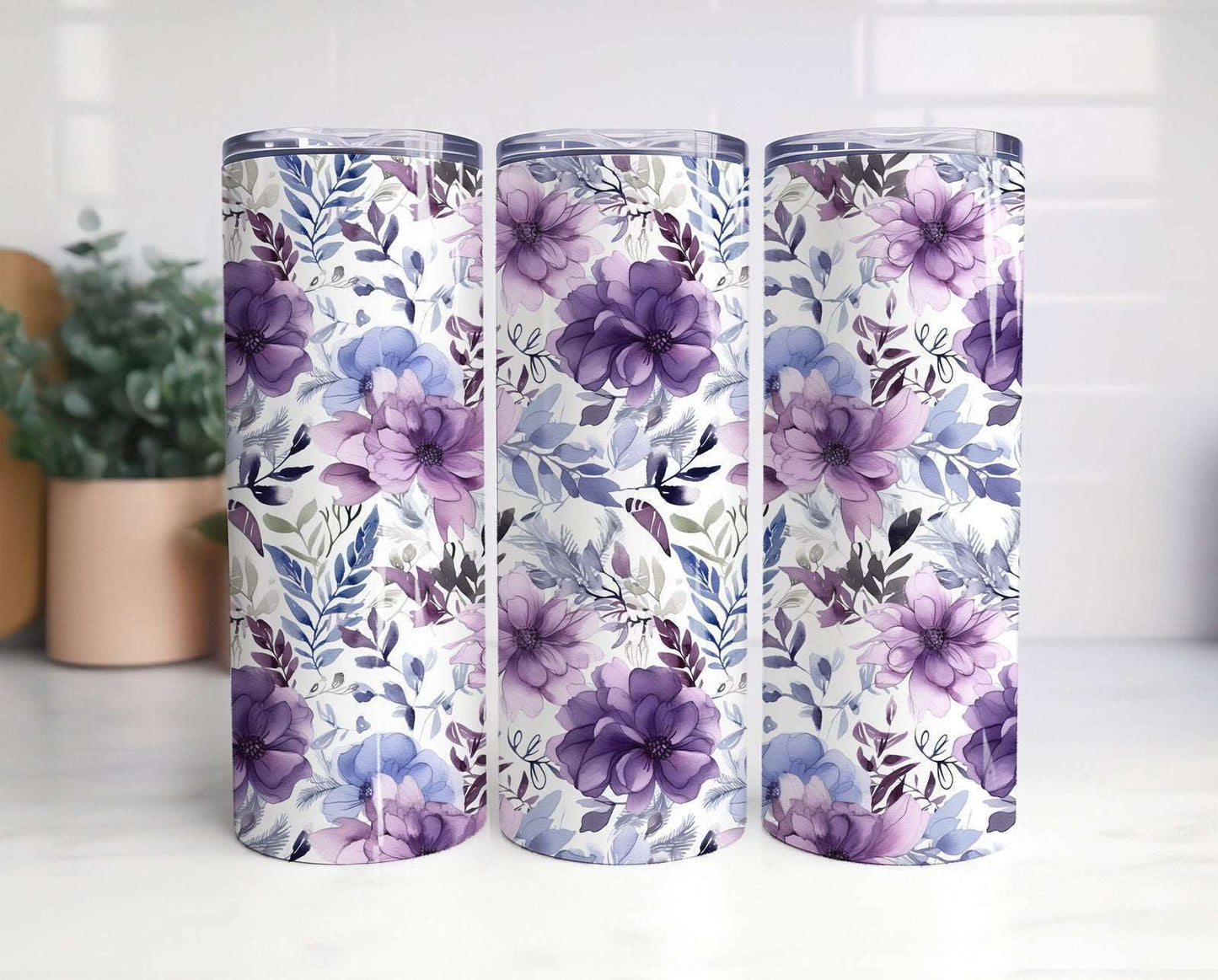 20oz Skinny Tumbler Mockup Bundle, Canva Tumbler Mockup, PSD Smart Objects