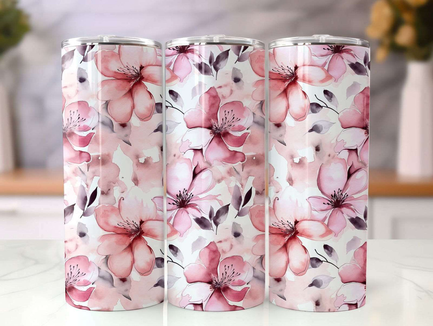 20oz Skinny Tumbler Mockup Bundle, Canva Tumbler Mockup, PSD Smart Objects