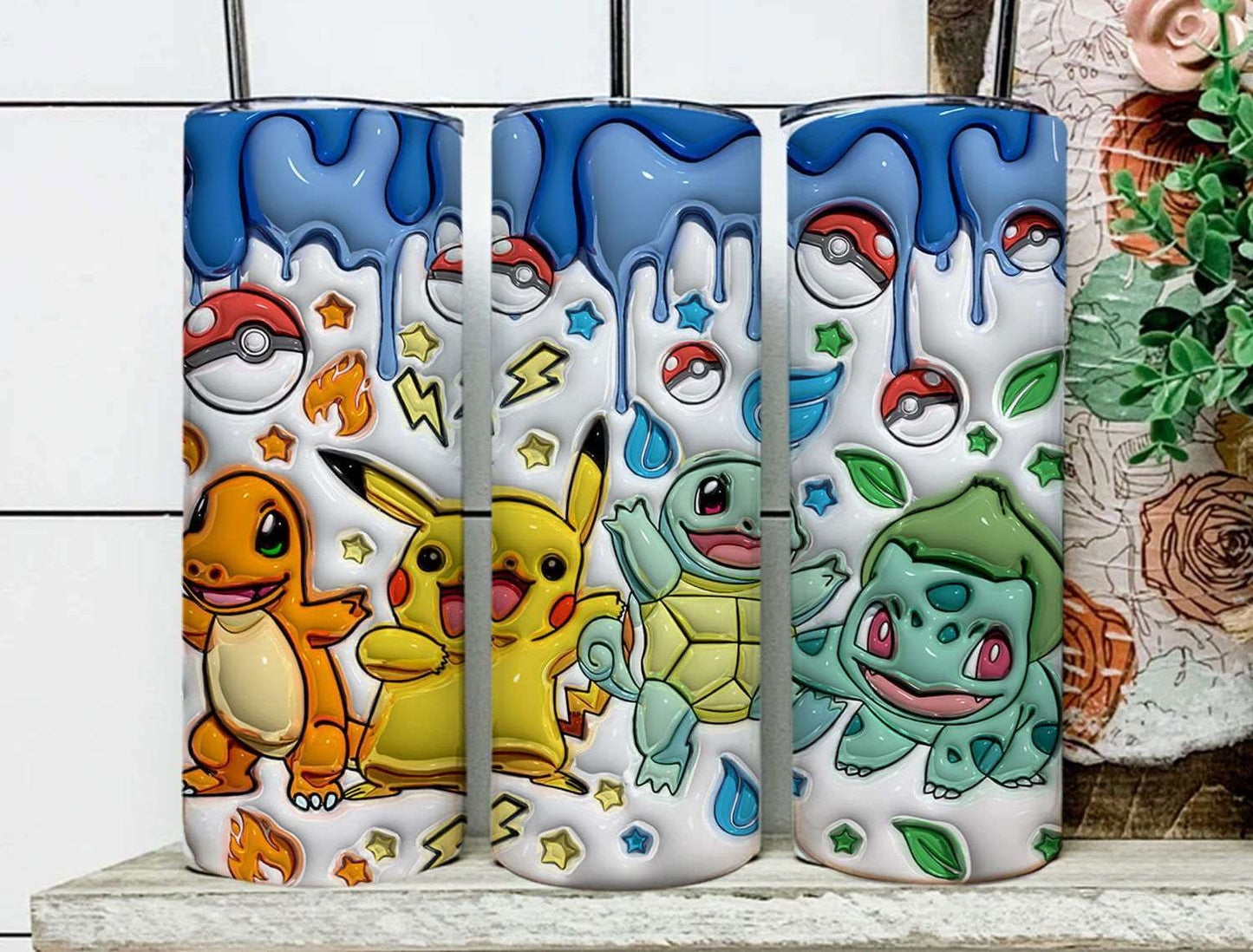 20oz Tumbler wrap Inflated 3D Po 03
