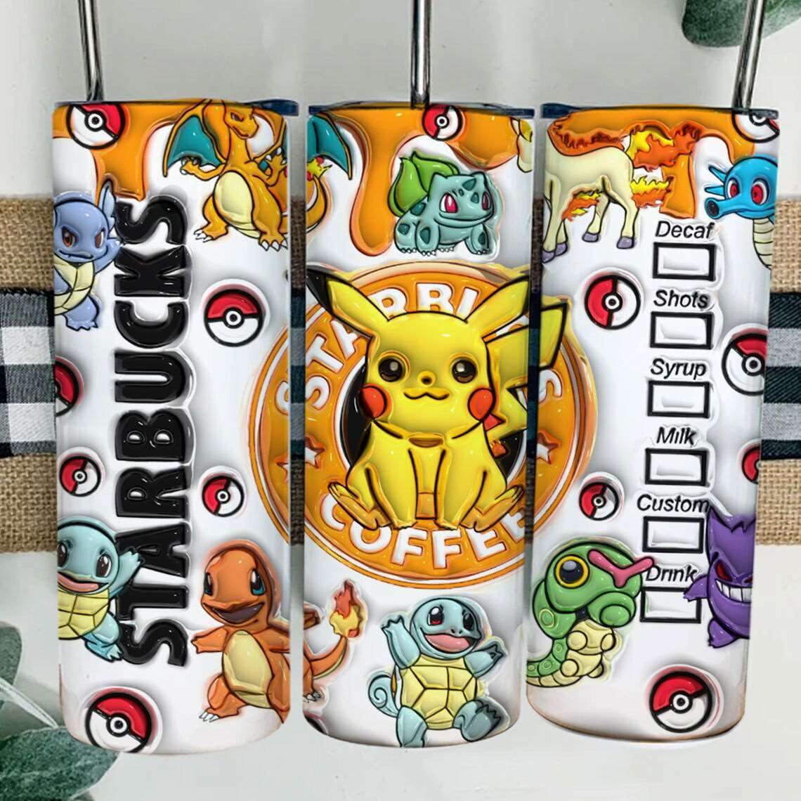 20oz Tumbler wrap Inflated 3D Po 06