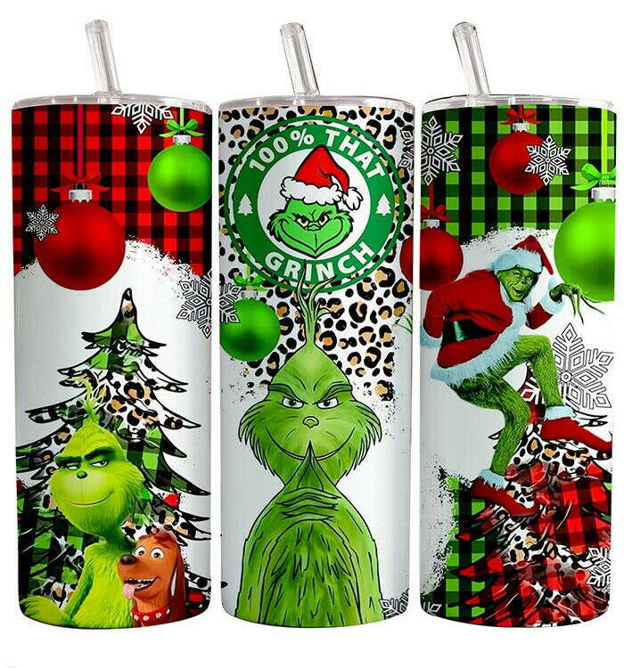 30+ Christmas Tumbler Sublimation Designs 20oz Skinny Tumbler Bundle Wrap
