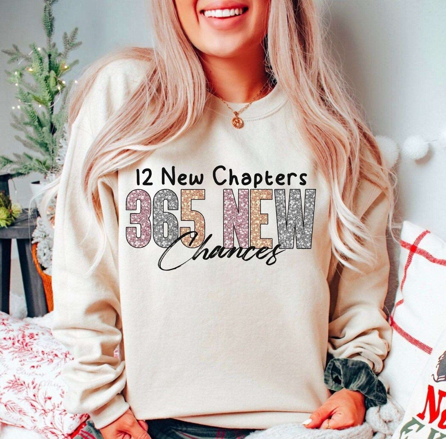 365 Chances: New Year PNG, Simple Design, Sublimation Download