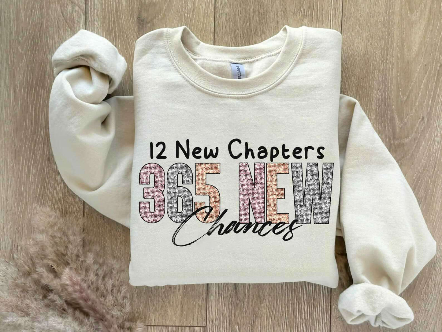 365 Chances: New Year PNG, Simple Design, Sublimation Download