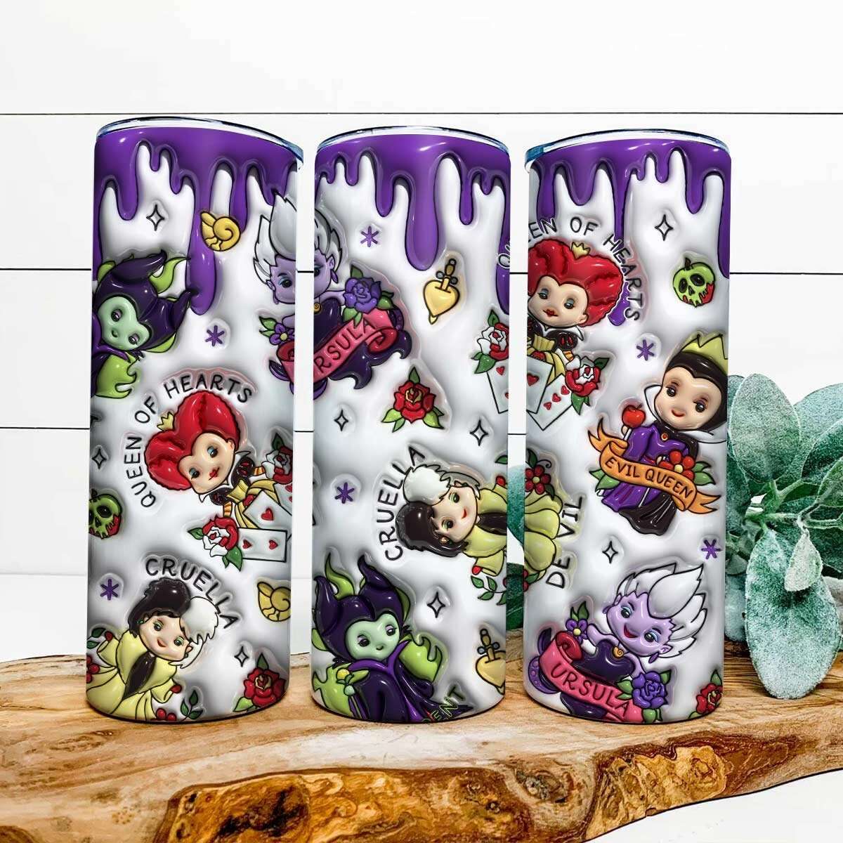 3D Cartoon 20oz Tumbler Design , Inflated Tumbler Wrap PNG, 3D Tumbler Design