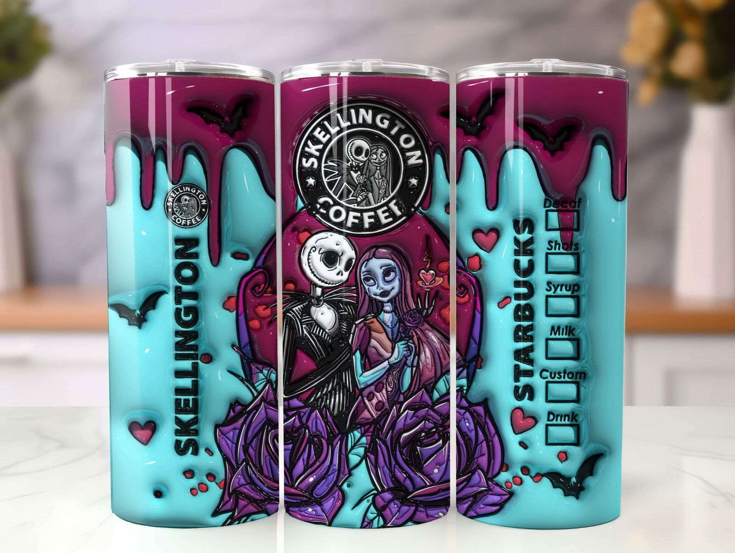 3D Horror Movie Tumbler, 3D Inflated Tumbler
