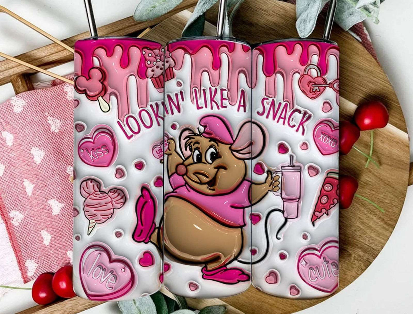 3D Inflated 20oz Tumbler wrap