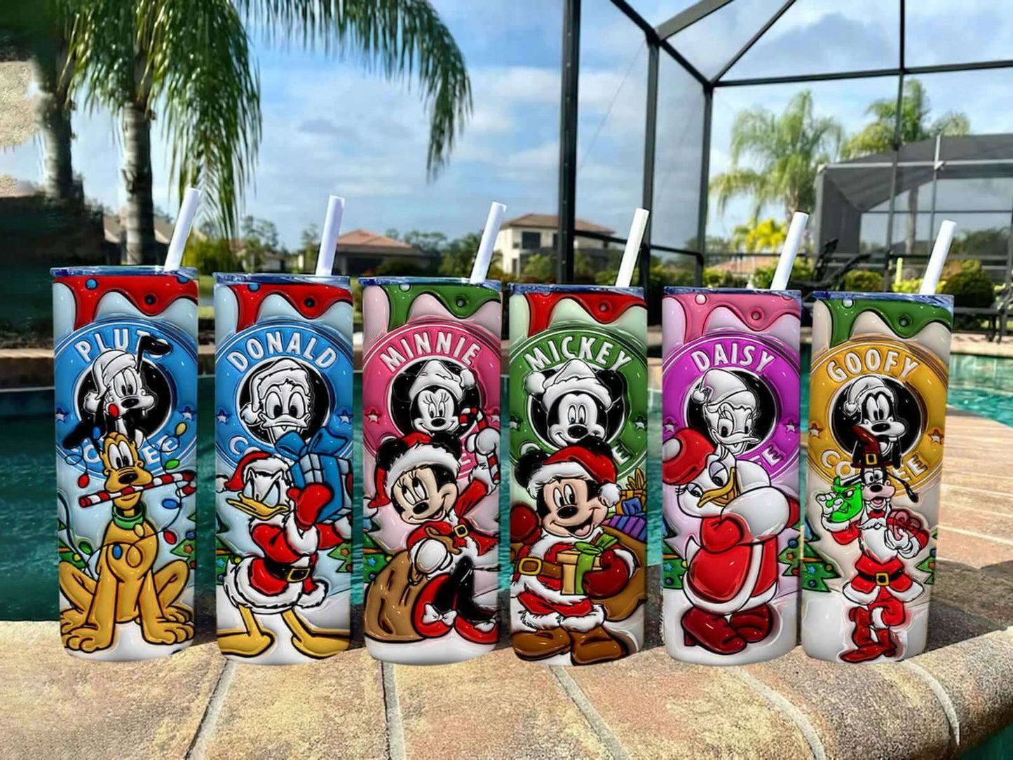 3D Inflated Christmas Tumbler Design Png 6