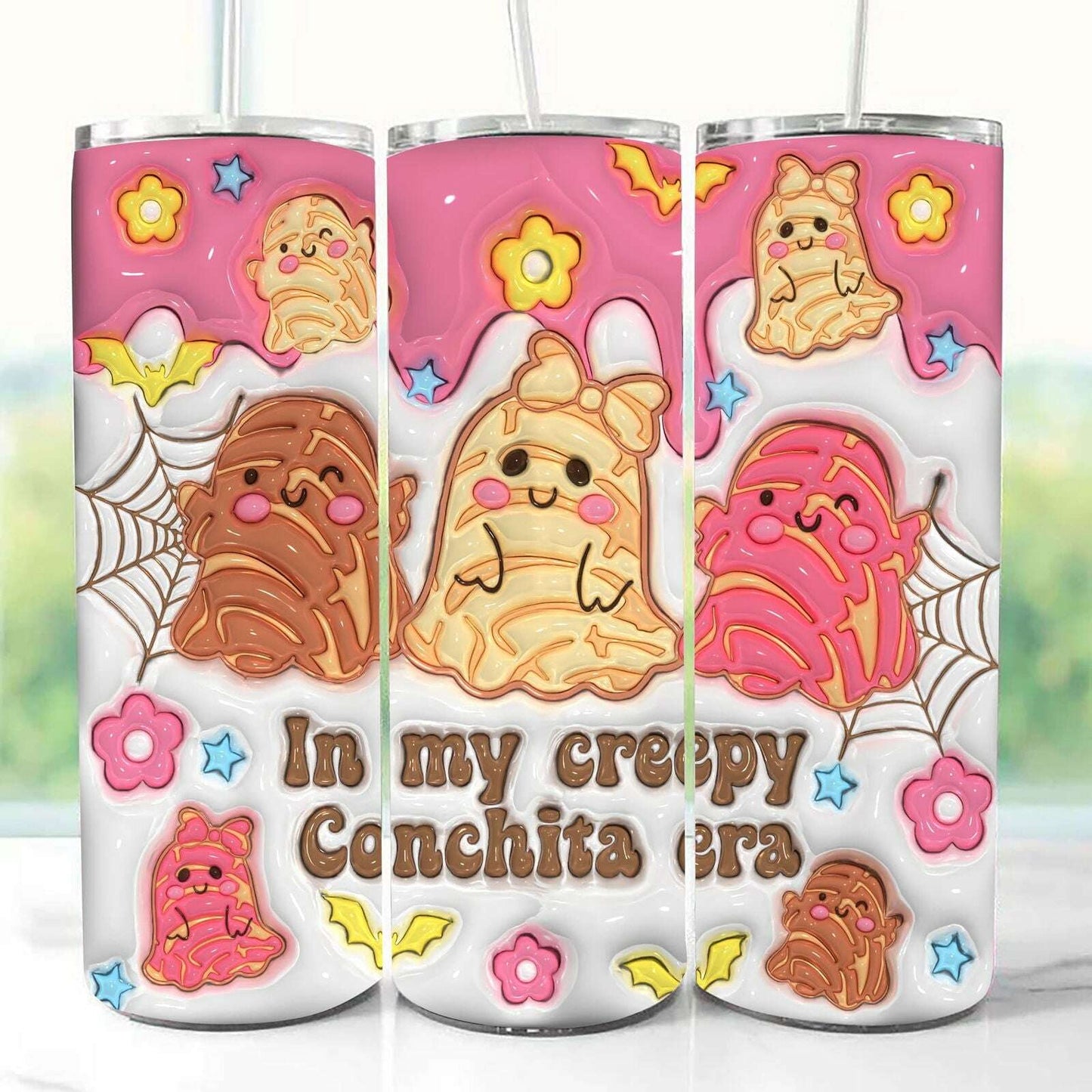 3D Inflated In My Creepy Conchita Era Tumbler Wrap, Halloween tumbler 20oz wrap