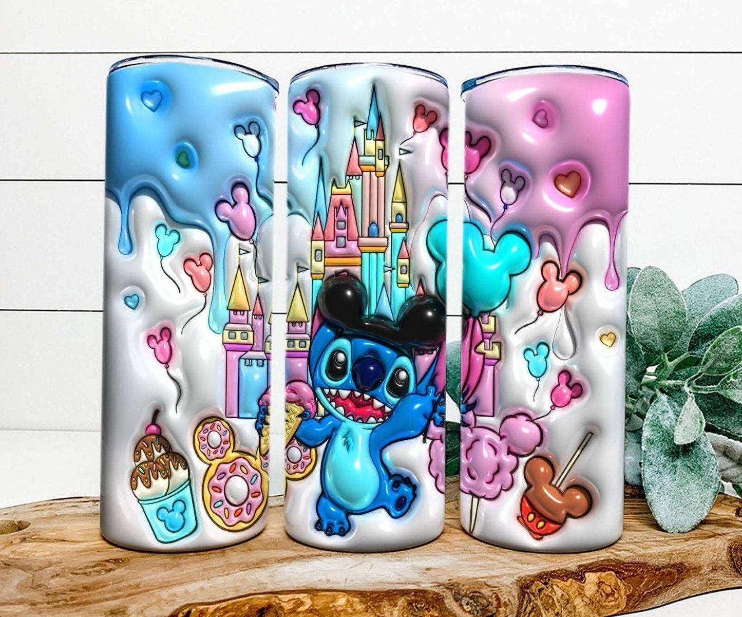 3D Inflated Tumbler, Castle Tumbler Wrap, 3D Inflated Tumbler, Snack Tumbler