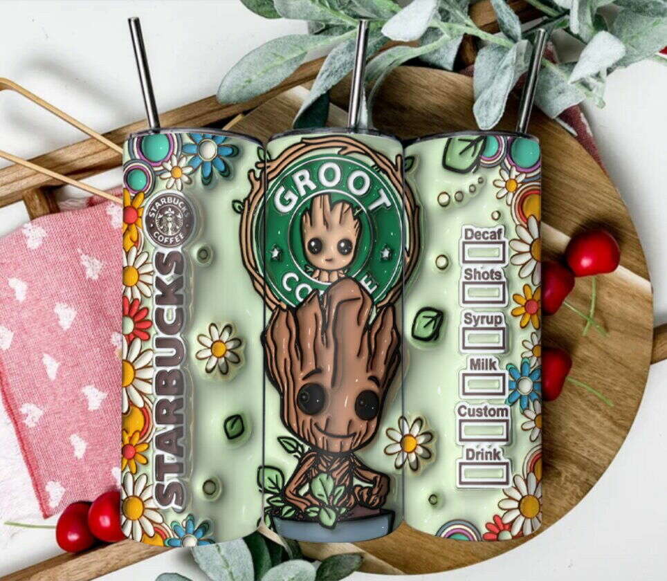 3D Inflated Tumbler, Halloween Tumbler, Halloween Tumbler, 3D Tumbler Wrap