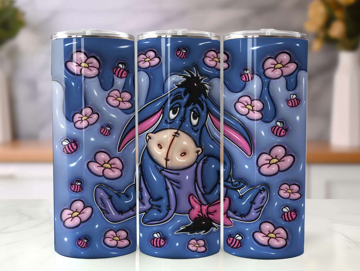 3D Inflated Tumbler Wrap, 3D Winnie Inflated Tumbler Wrap 1