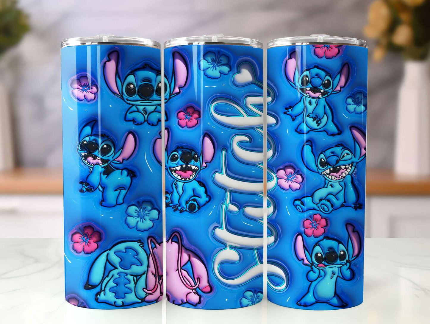 3D Inflated Tumbler Wrap, Design Tumbler, 3D Puffy Tumbler Wrap 1
