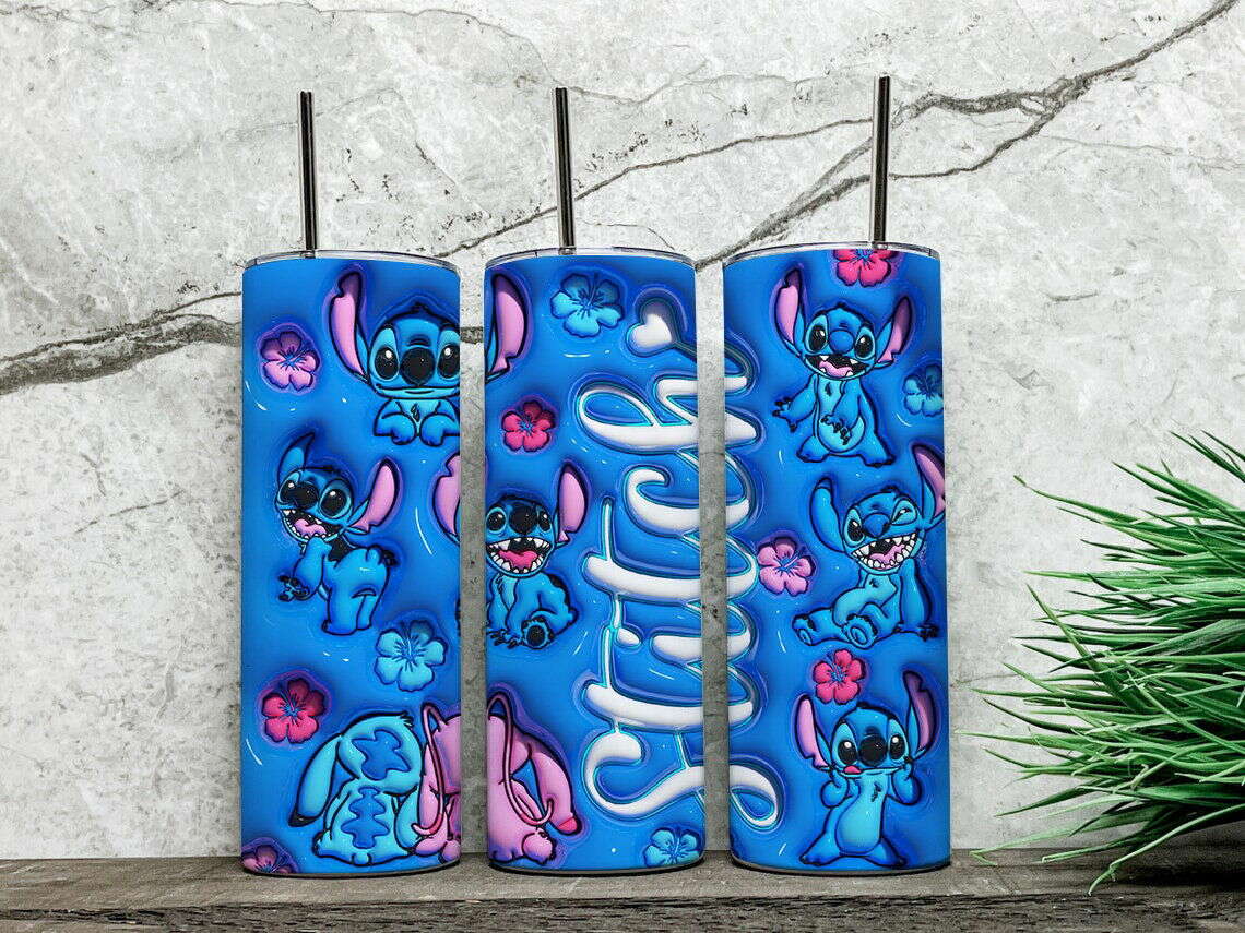 3D Inflated Tumbler Wrap, Design Tumbler, 3D Puffy Tumbler Wrap 1