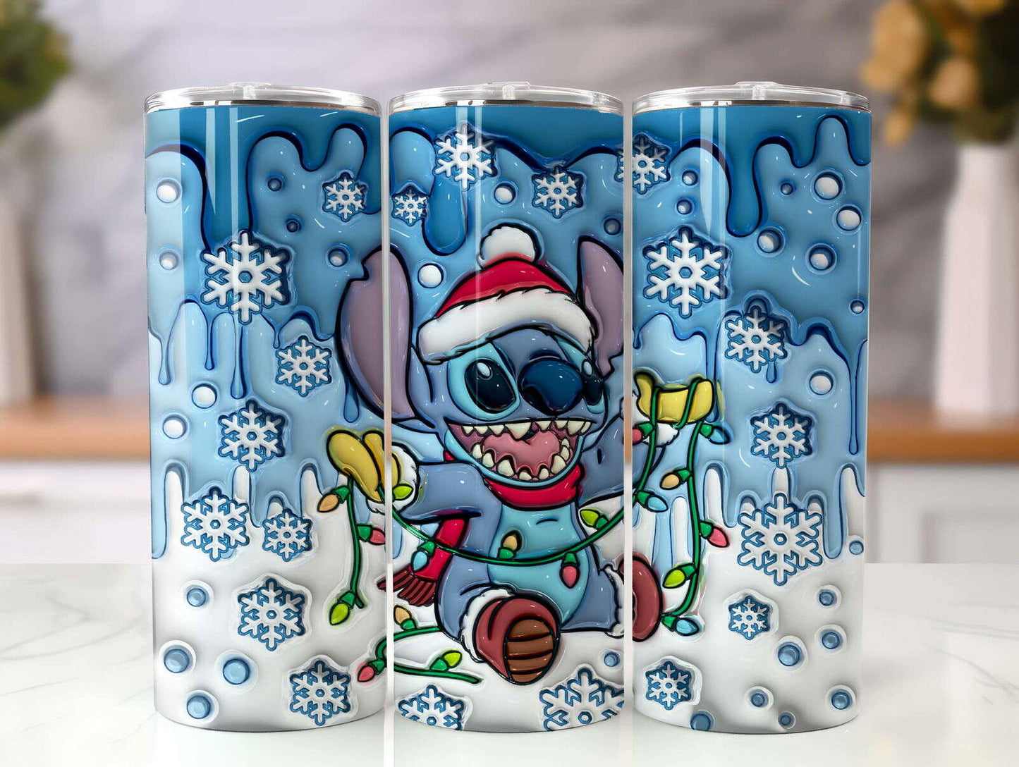 3D Inflated Tumbler Wrap, Design Tumbler, 3D Puffy Tumbler Wrap 3