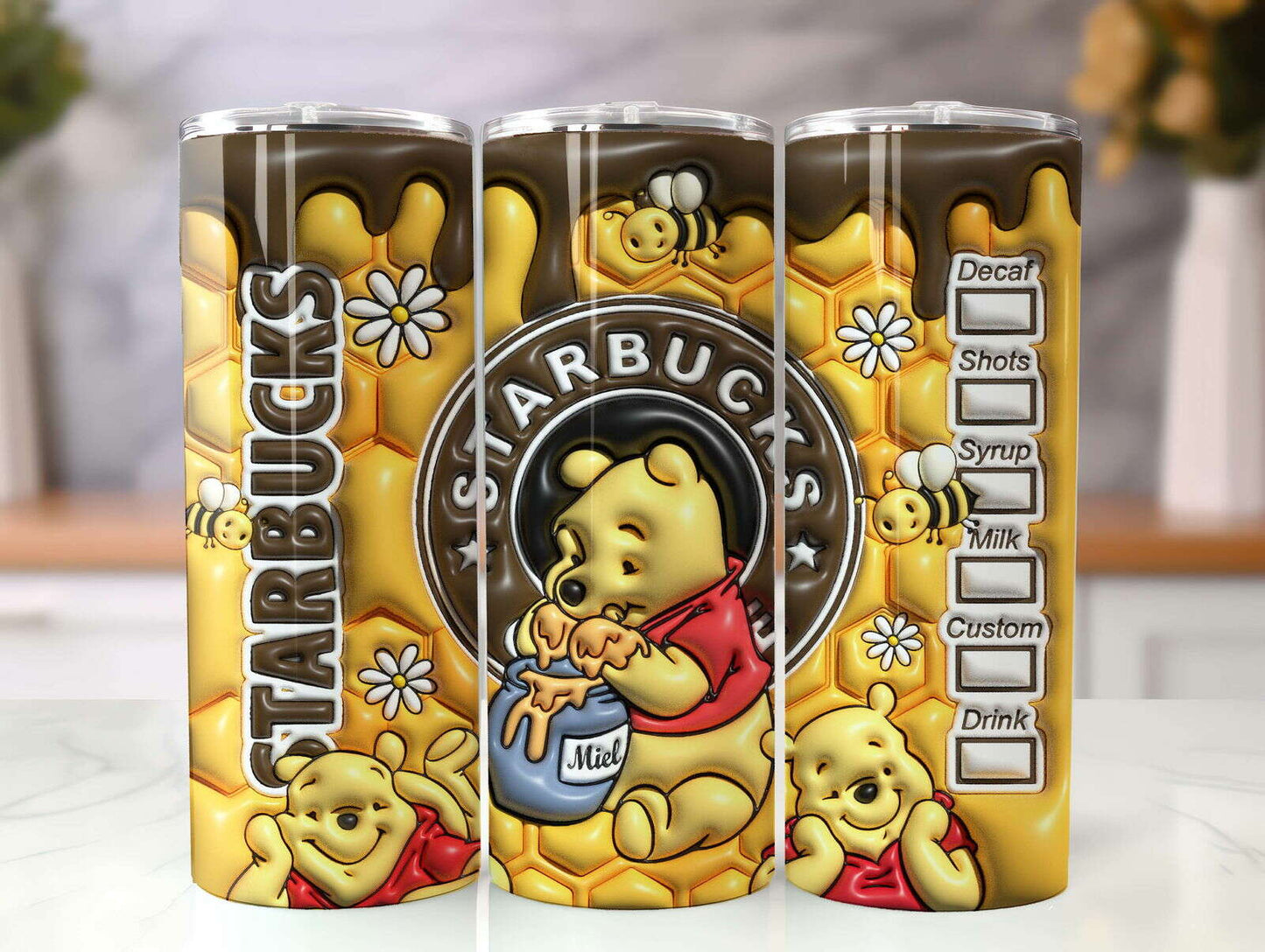 3D Inflated Tumbler Wrap, Design Tumbler, 3D Puffy Tumbler Wrap 5