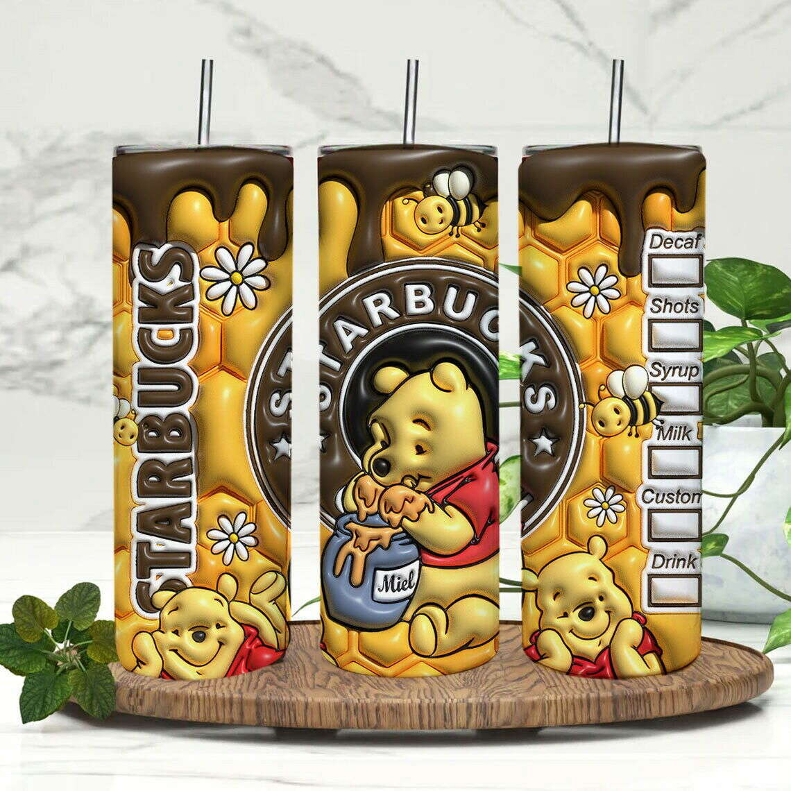 3D Inflated Tumbler Wrap, Design Tumbler, 3D Puffy Tumbler Wrap 5