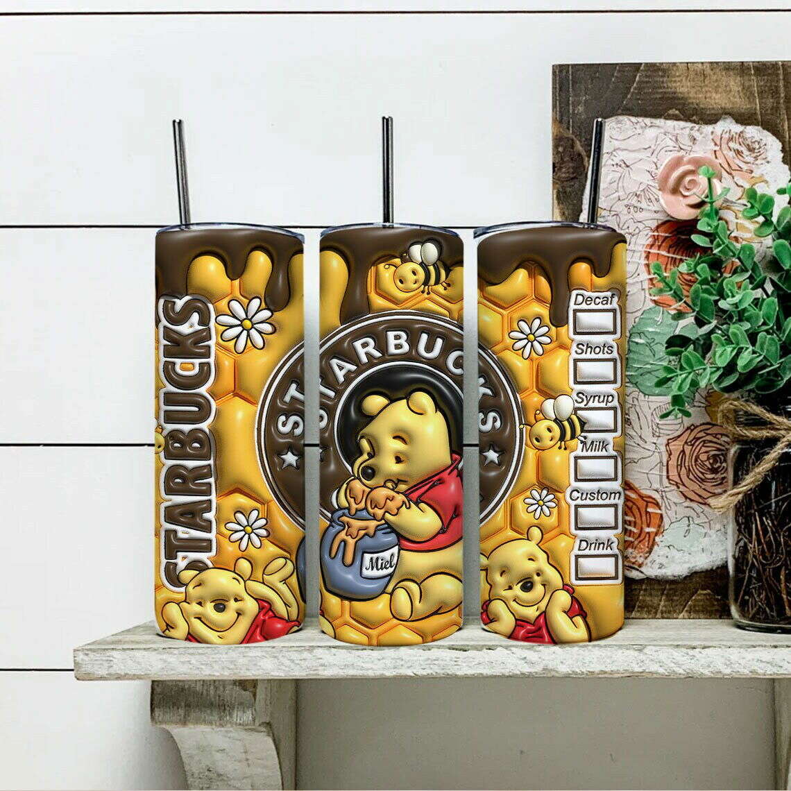 3D Inflated Tumbler Wrap, Design Tumbler, 3D Puffy Tumbler Wrap 5