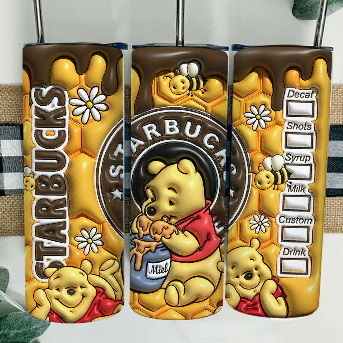 3D Inflated Tumbler Wrap, Design Tumbler, 3D Puffy Tumbler Wrap 5