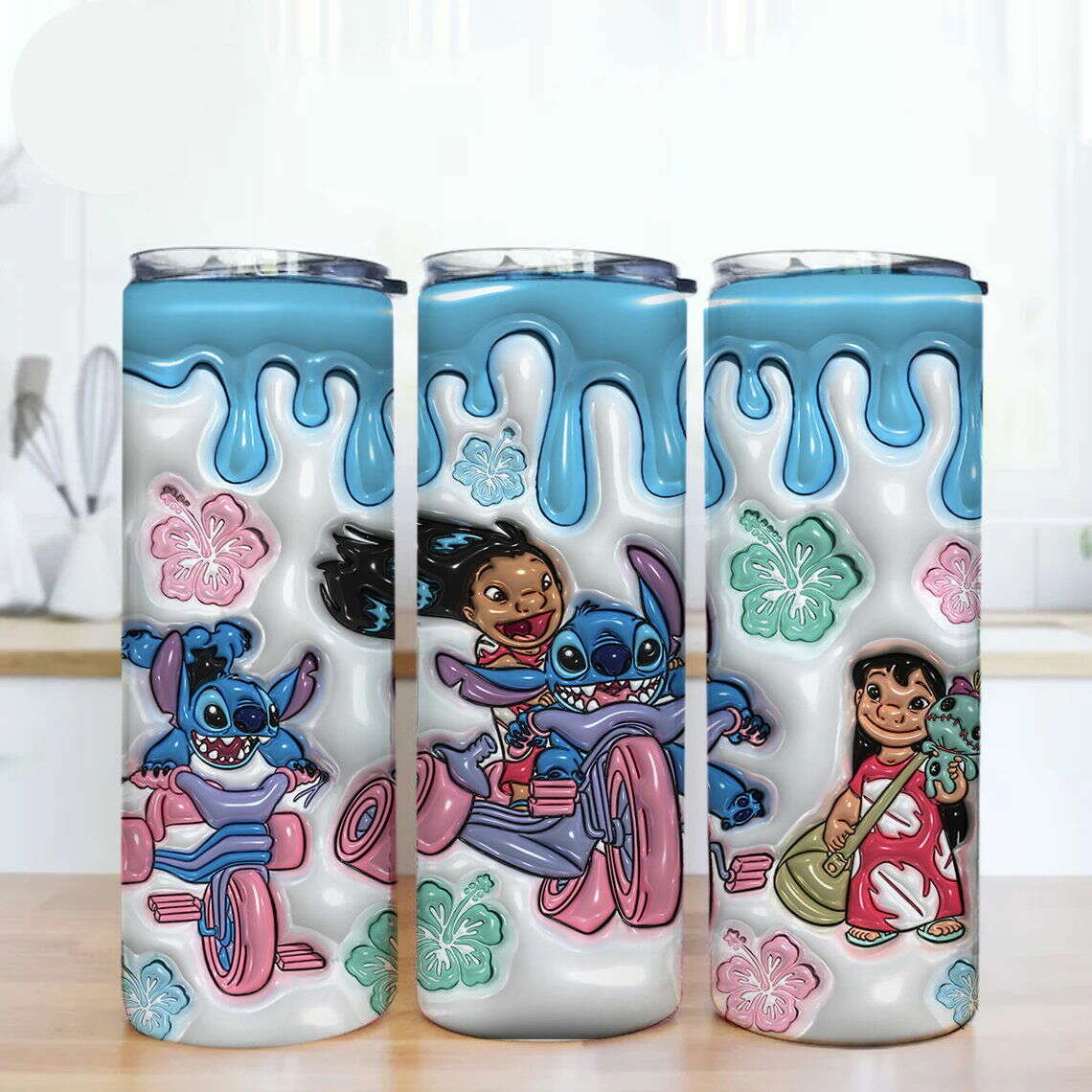 3D Inflated Tumbler Wrap, Design Tumbler, 3D Puffy Tumbler Wrap 6