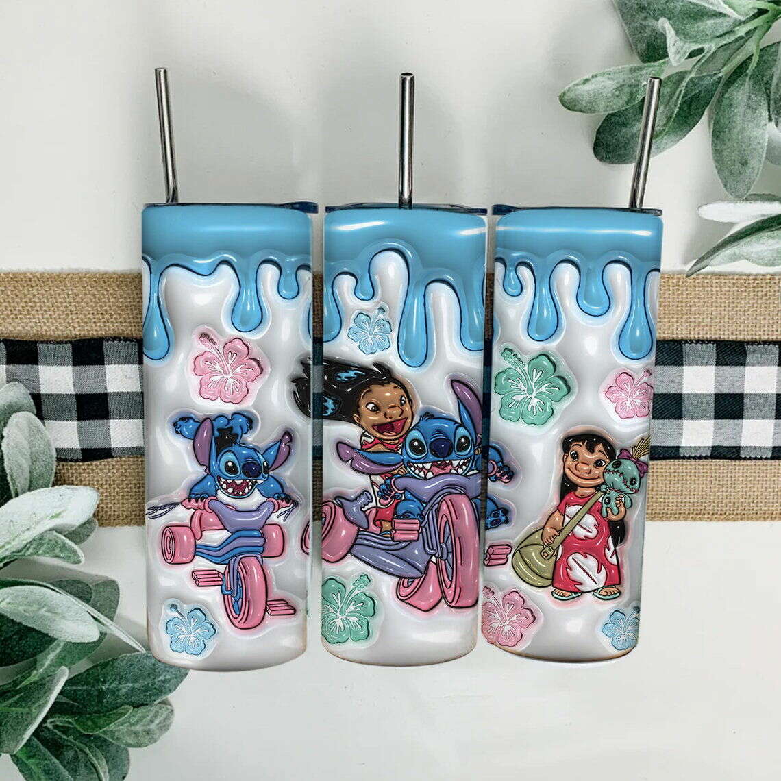 3D Inflated Tumbler Wrap, Design Tumbler, 3D Puffy Tumbler Wrap 6