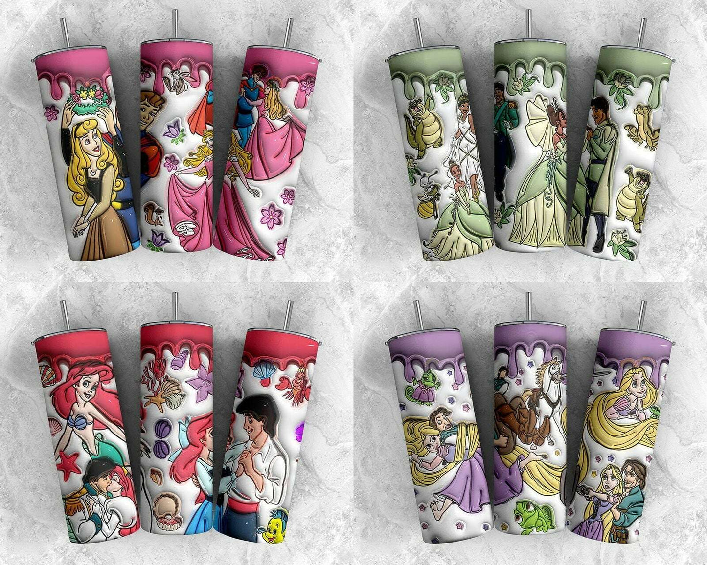 3D Inflated Tumbler Wrap, Inflated Tumbler Png