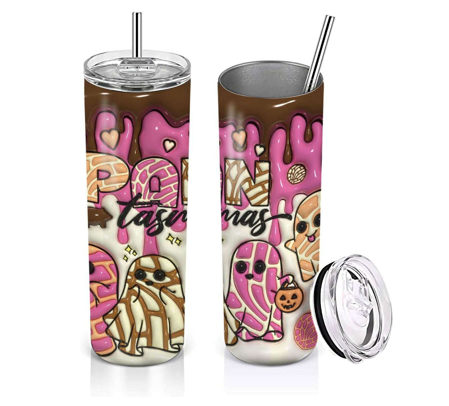 3D Inflated Tumbler Wrap, Mexican Halloween 7