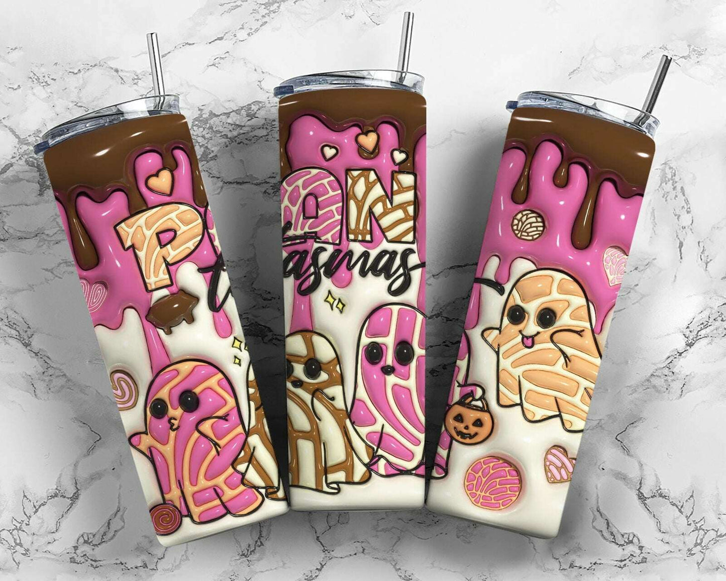 3D Inflated Tumbler Wrap, Mexican Halloween 7