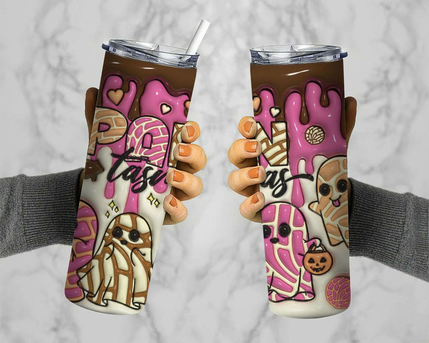 3D Inflated Tumbler Wrap, Mexican Halloween 7