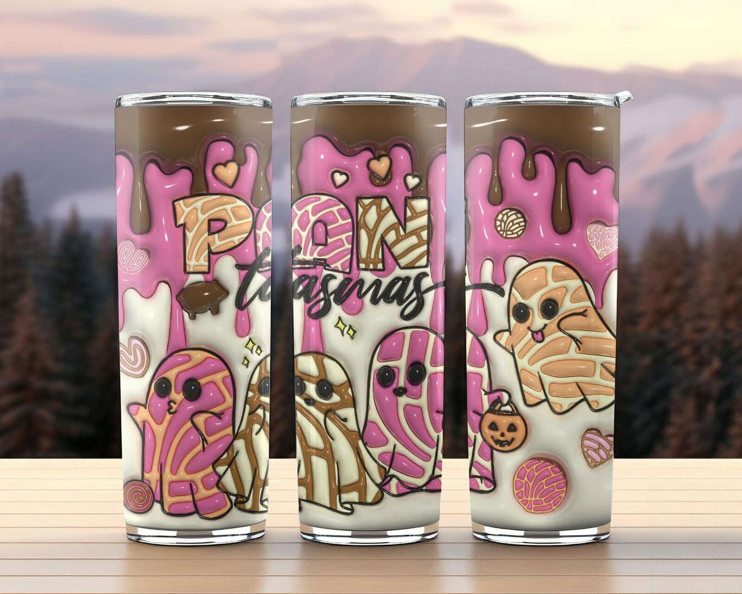 3D Inflated Tumbler Wrap, Mexican Halloween 7