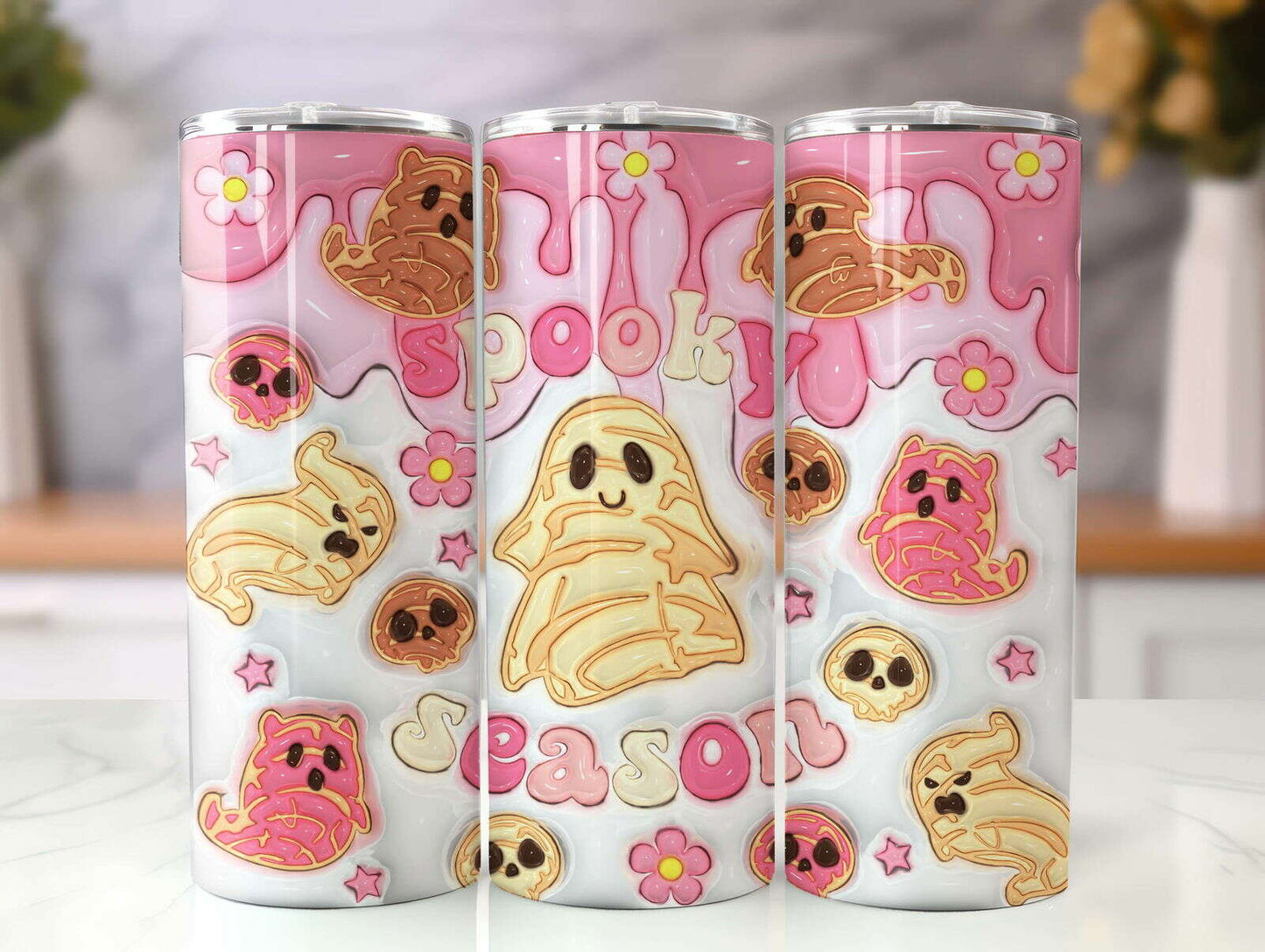 3D Inflated Tumbler Wrap, Mexican Halloween 8