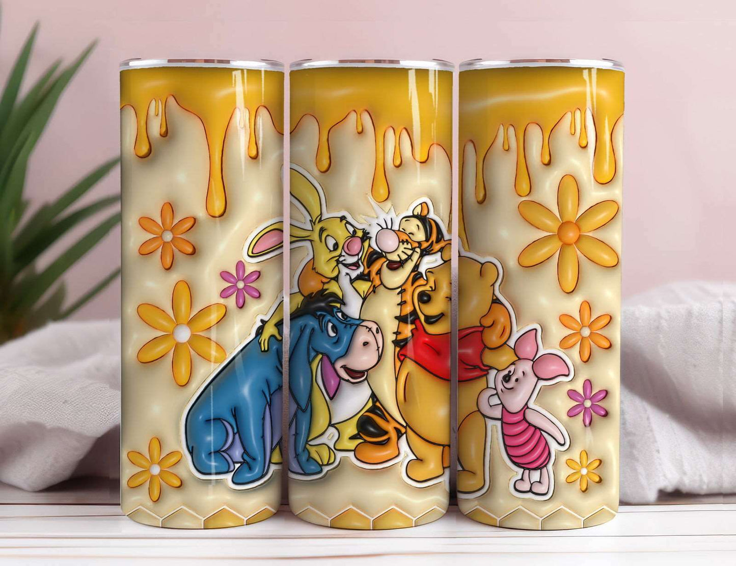 3D Inflated Tumbler Wrap, Winnie Inflated Tumbler Wrap 10