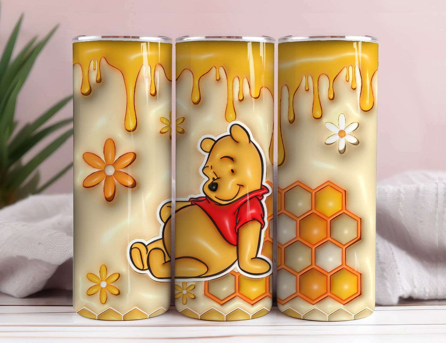 3D Inflated Tumbler Wrap, Winnie Inflated Tumbler Wrap 2