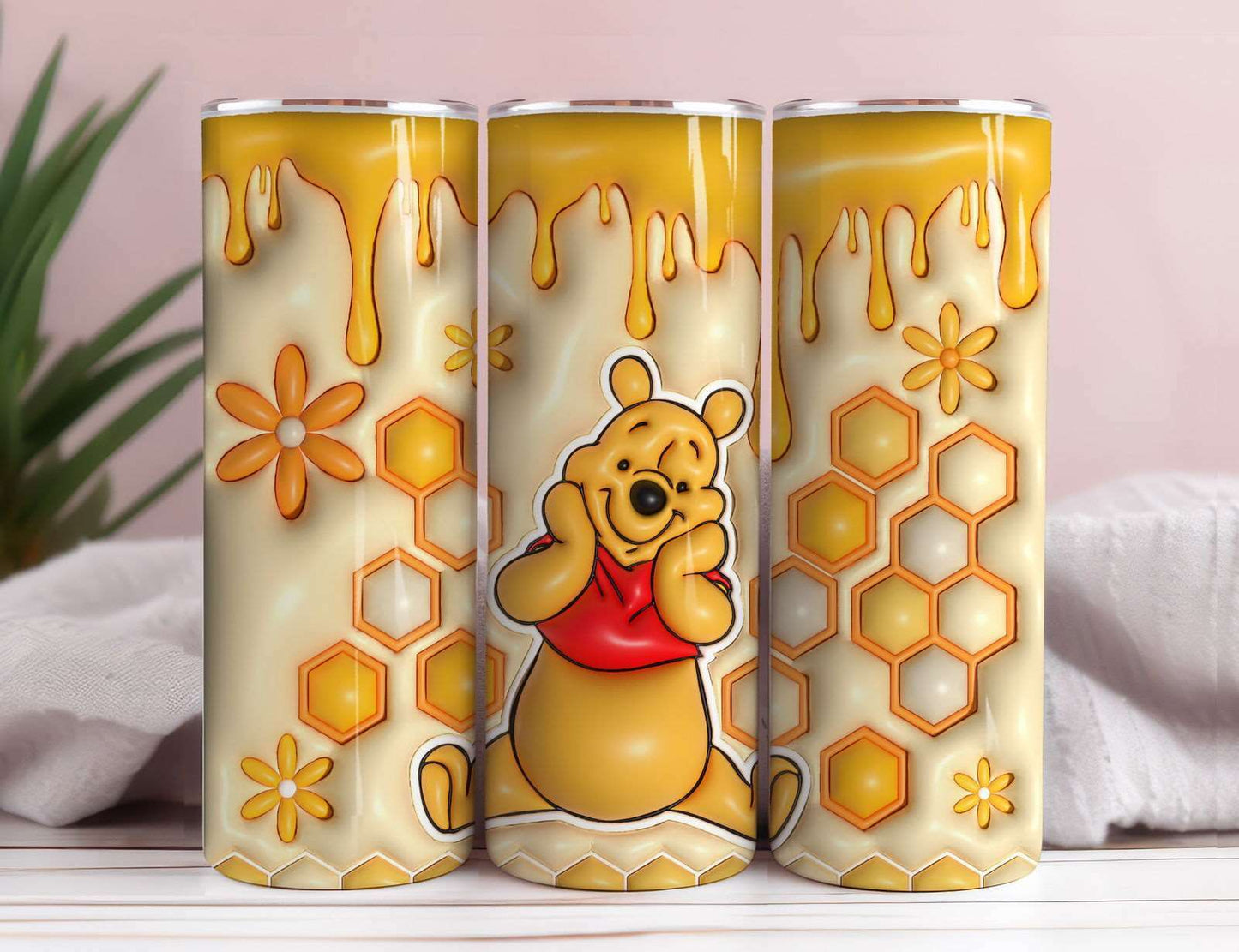 3D Inflated Tumbler Wrap, Winnie Inflated Tumbler Wrap 4