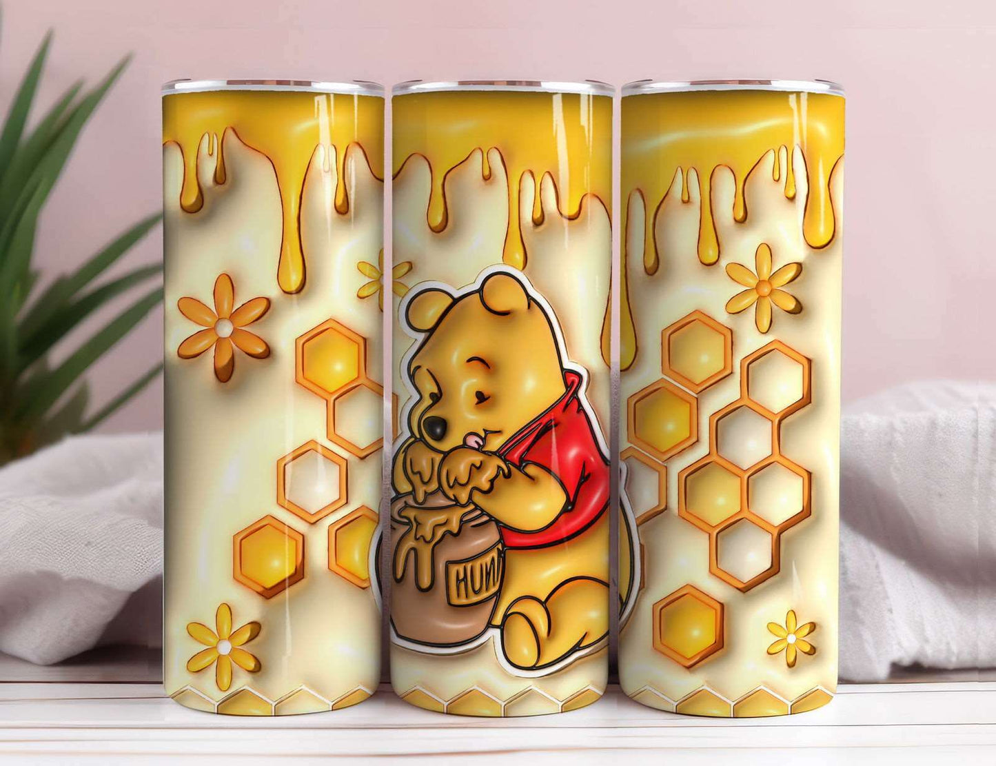 3D Inflated Tumbler Wrap, Winnie Inflated Tumbler Wrap 5