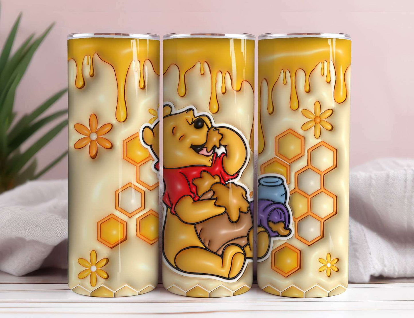 3D Inflated Tumbler Wrap, Winnie Inflated Tumbler Wrap 6