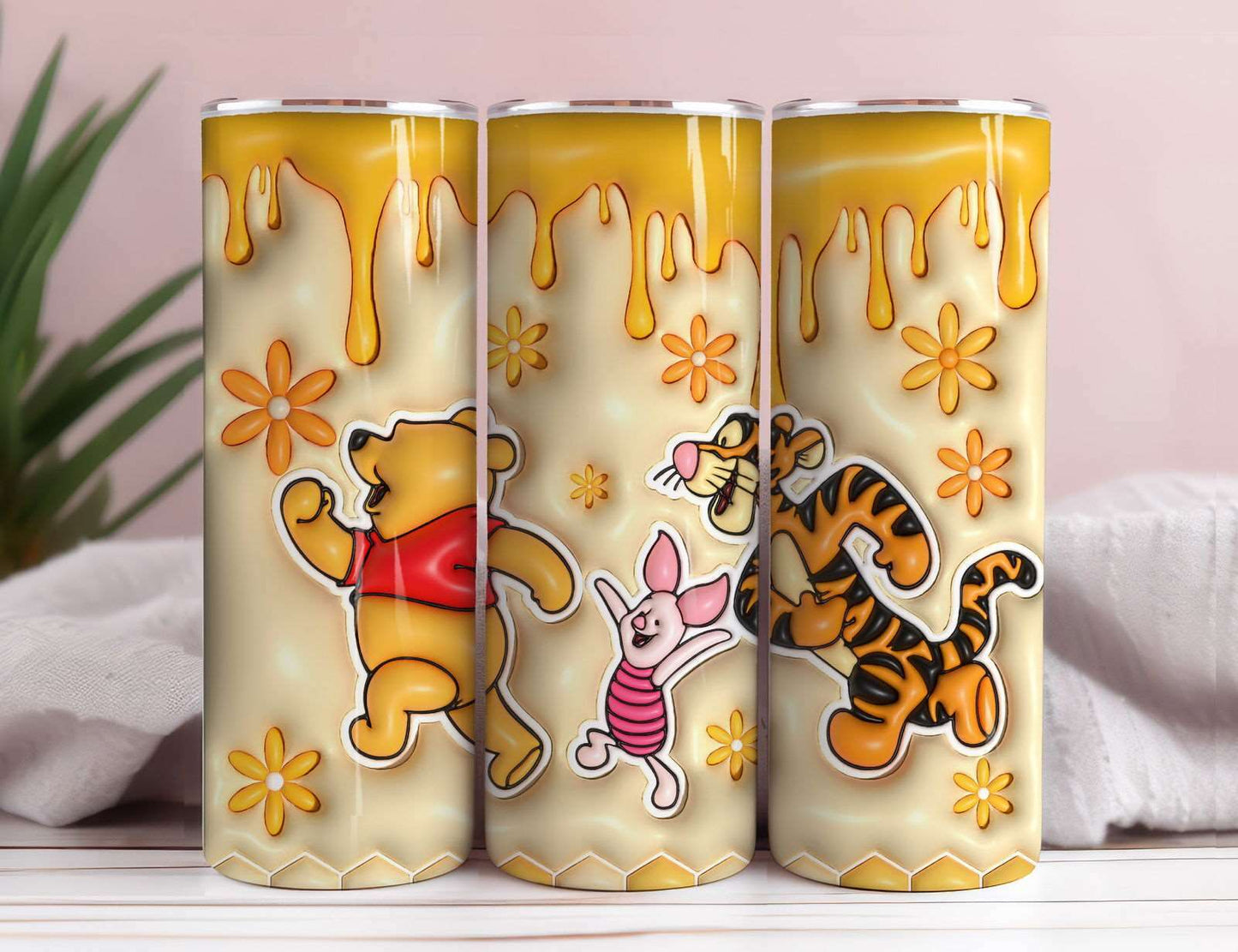 3D Inflated Tumbler Wrap, Winnie Inflated Tumbler Wrap 9