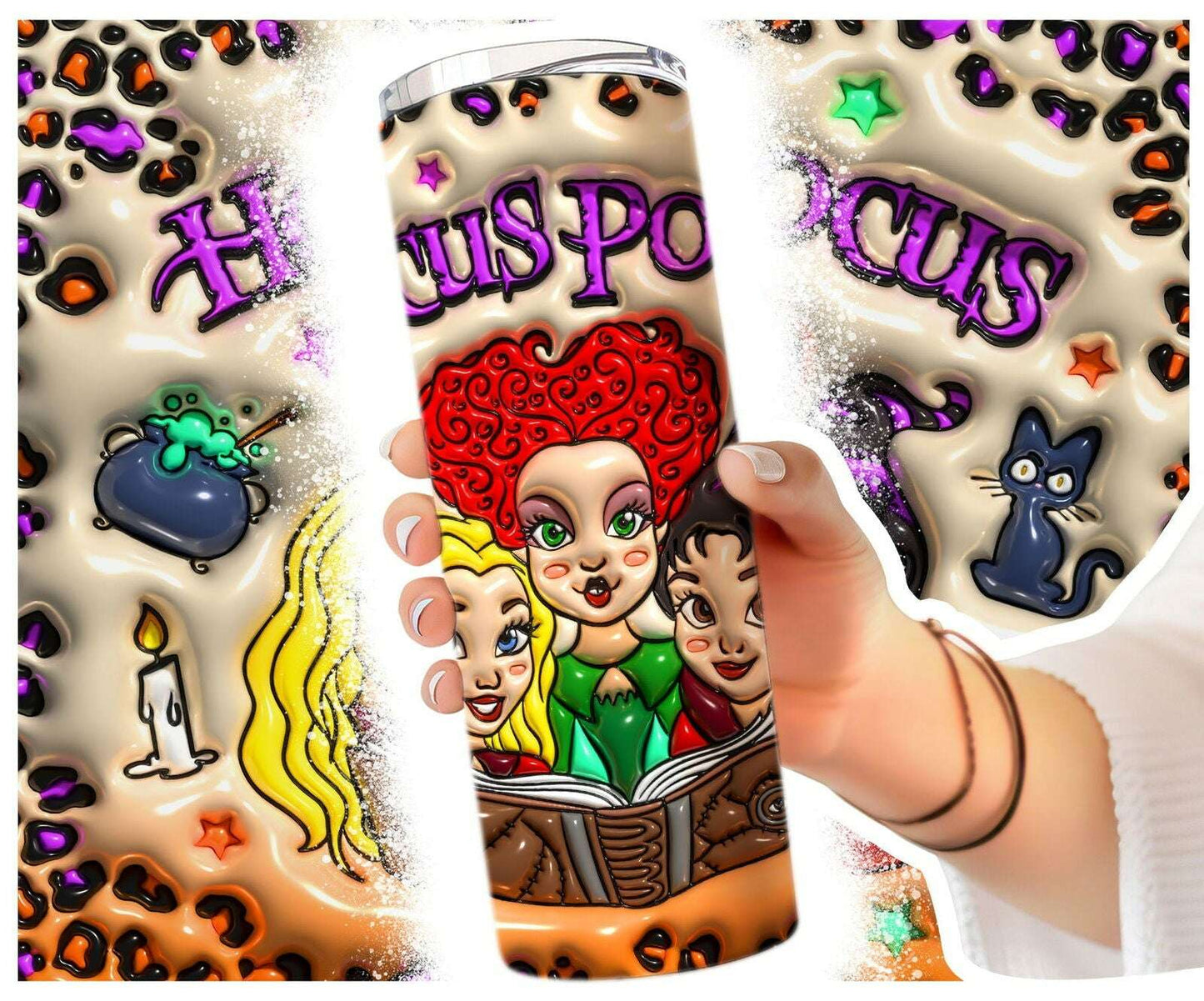 3D Inflated Tumbler Wrap,3D Tumbler Design