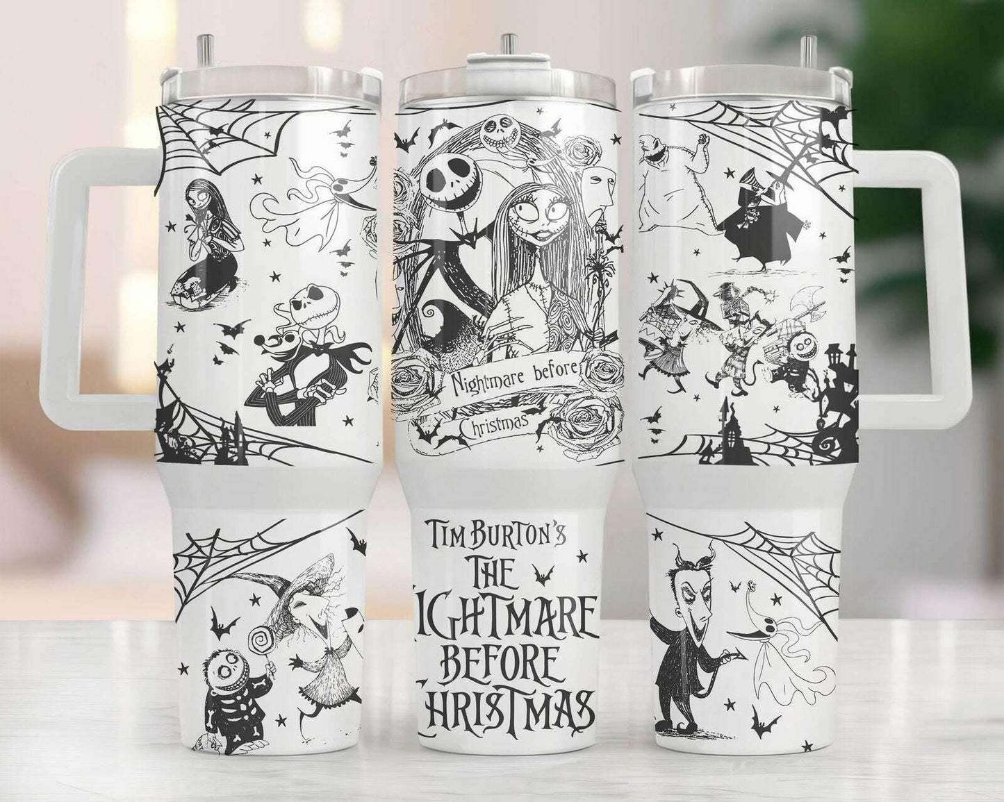 40oz Tumbler Wrap Png, Halloween love 40oz Tumbler Png, Horror 40oz Tumbler Png Sublimation Designs