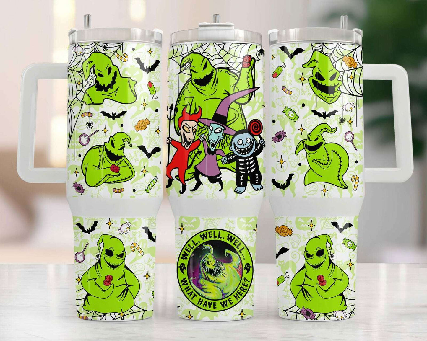 40oz Tumbler Wrap Png, Horror 2 pieces 40 oz Tumbler Png, Horror Halloween Tumbler 40oz Png Sublimation Designs