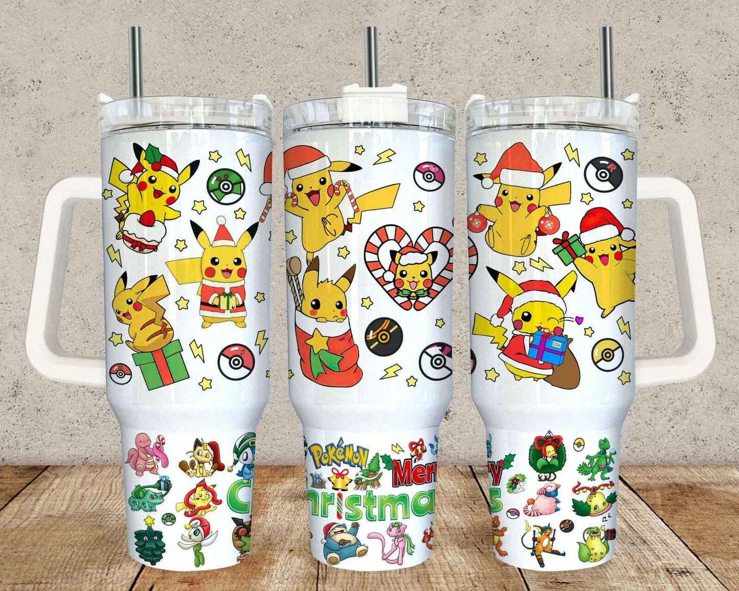 40oz Tumbler Wrap Po Christmas Png