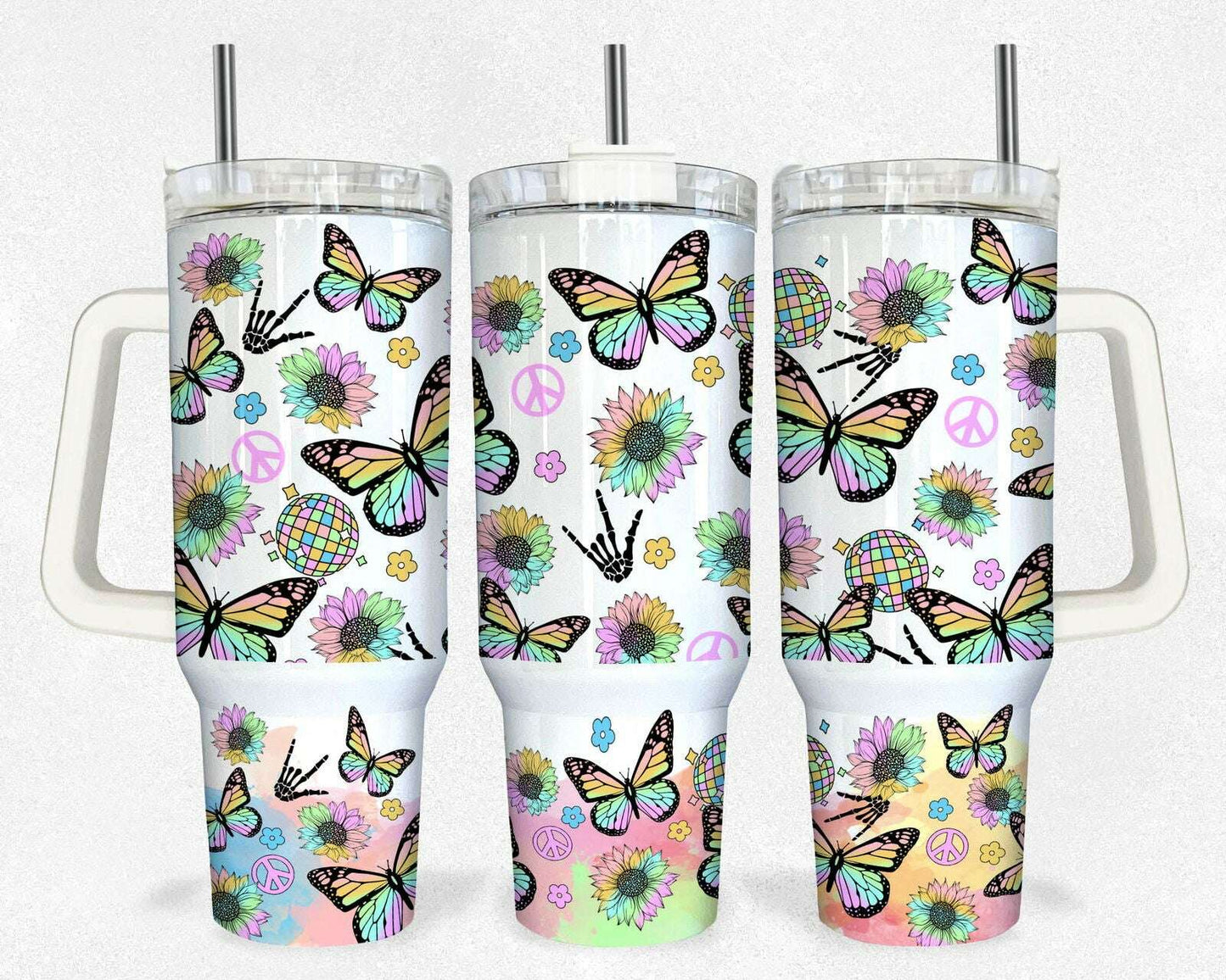 40oz Tumbler Wrap Sublimation Downloads PNG