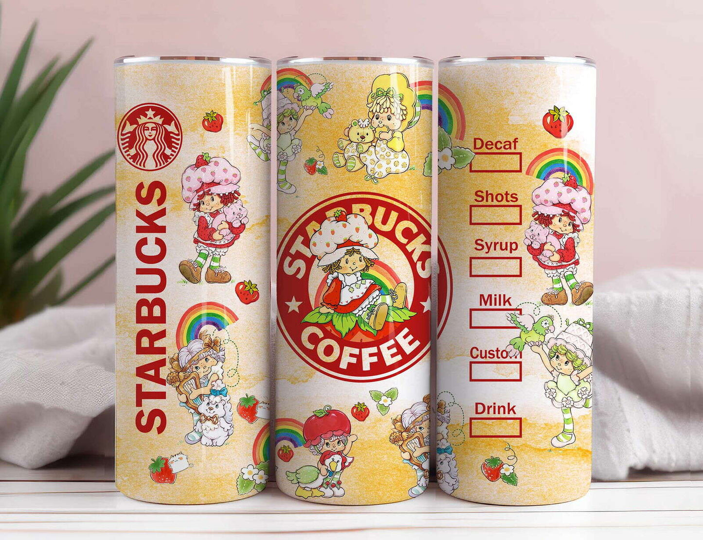 80s Cartoon 20oz Tumbler Wrap Sublimation Design, Full Tumbler Wrap Png Instant Download