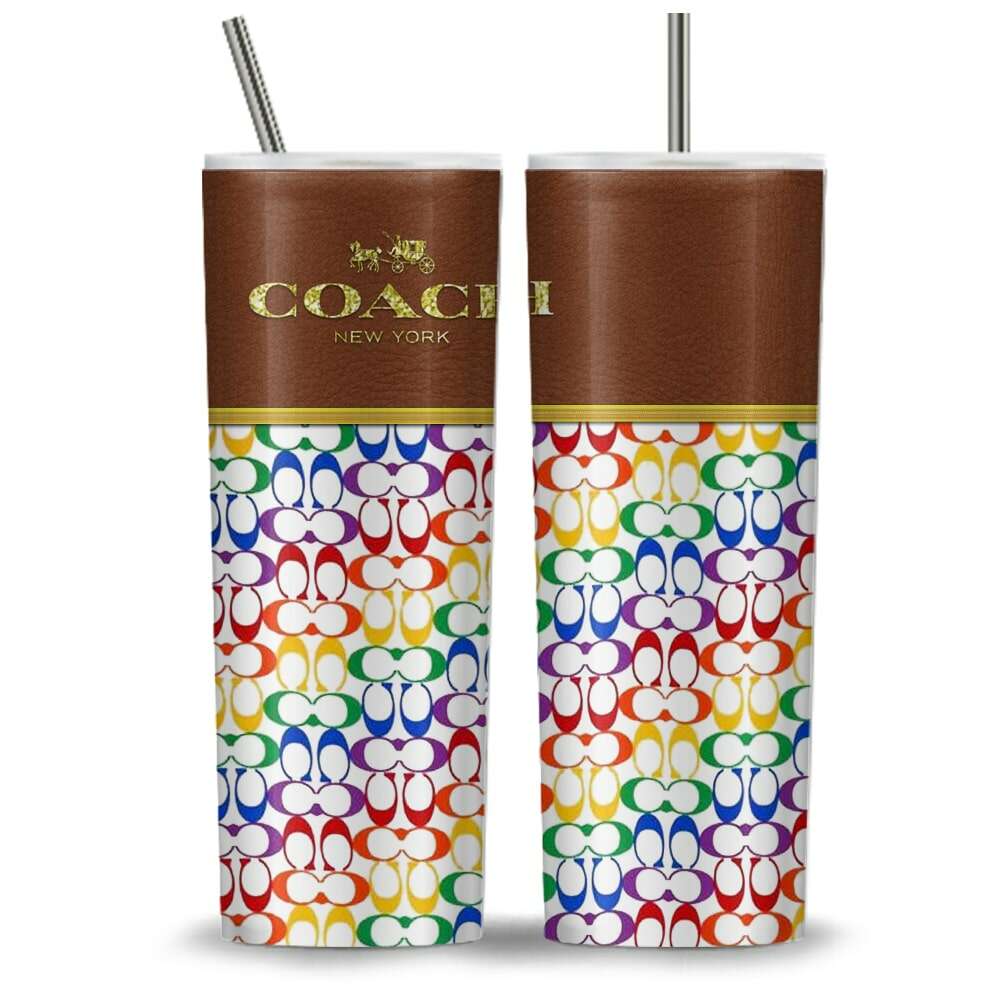 Bag Collection Tumbler Design, Bag Pattern Sublimation Designs, 20oz Skinny Straight Tumbler Design
